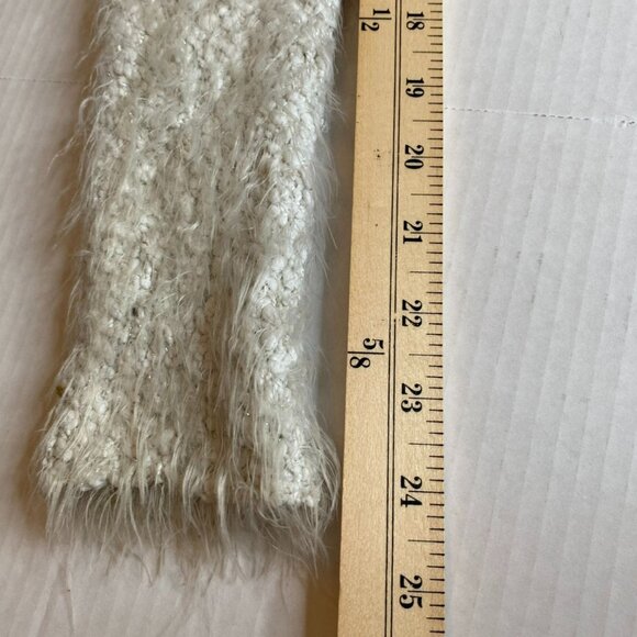 Hollister Cream Soft Fuzzy Knit Cardigan, Long Sleeve, Open Front M/L Cottage - Picture 11 of 11